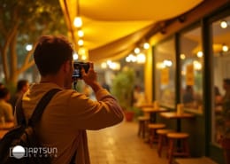 تصوير الطعام والمقاهي