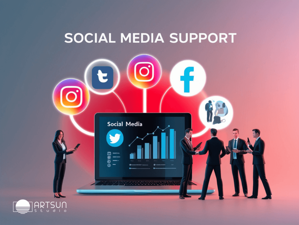 تسلط بر پشتیبانی شبکههای اجتماعی با استودیو آرت سان