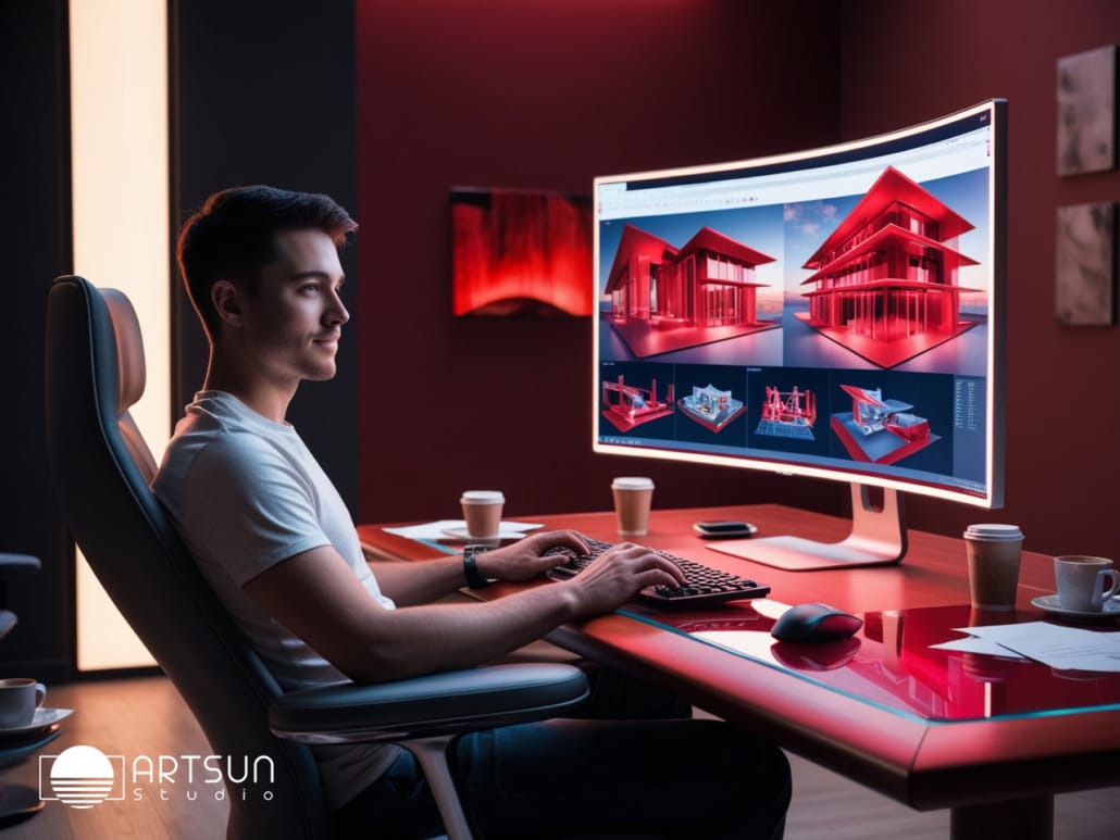 خدمات سهبعدی معماری