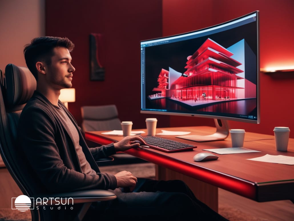 رندر و انیمیشن سهبعدی معماری