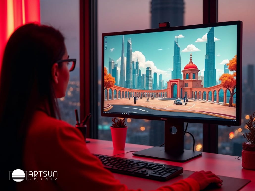 انیمیشن تبلیغاتی با ارت سان