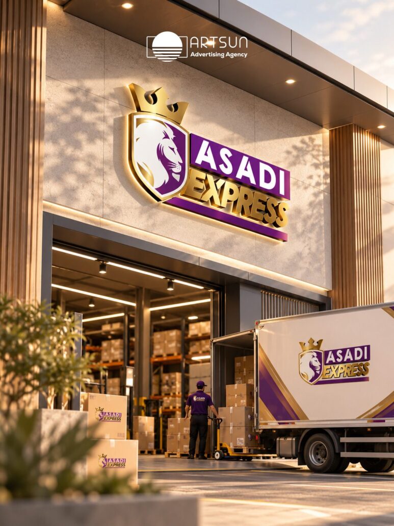 Asadi Express logo design by Art Sun Studio