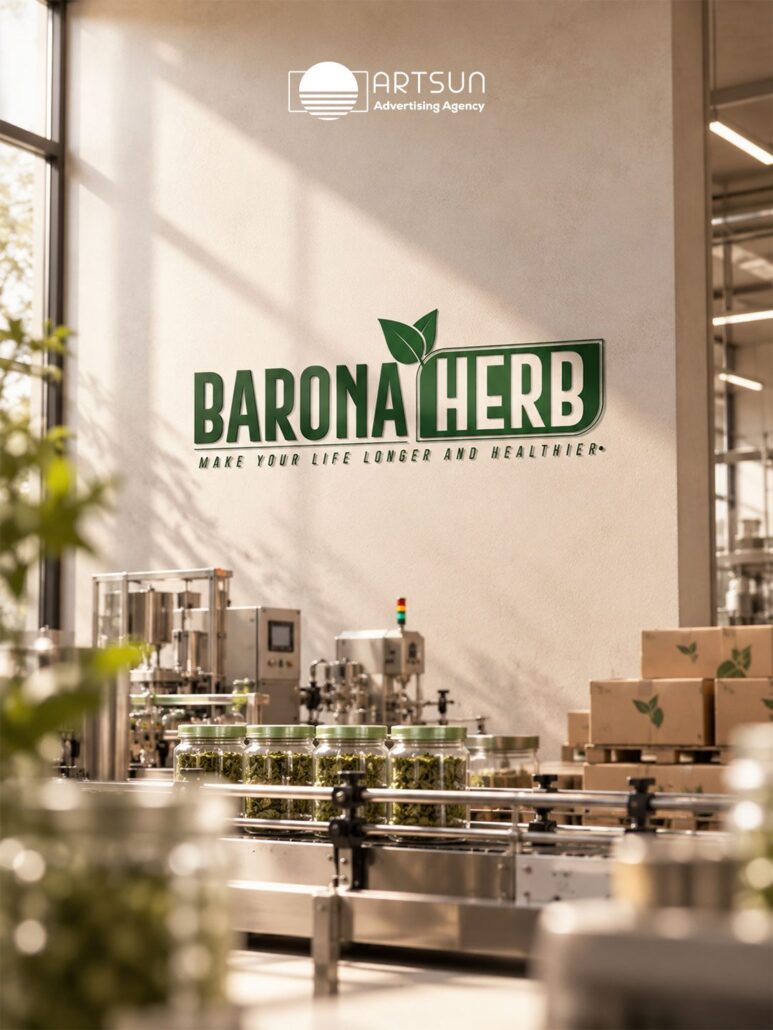 Barona Herb logo design by Art Sun Studio