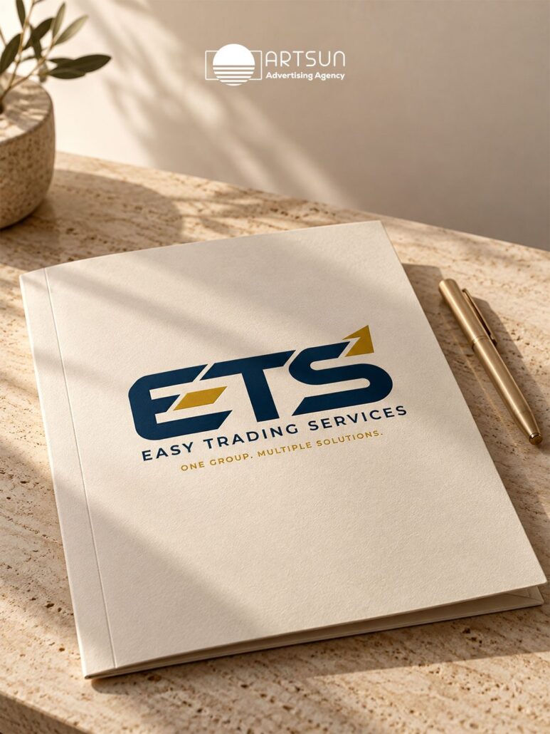ETS Easy Trading Services logo design by Art Sun Studio
