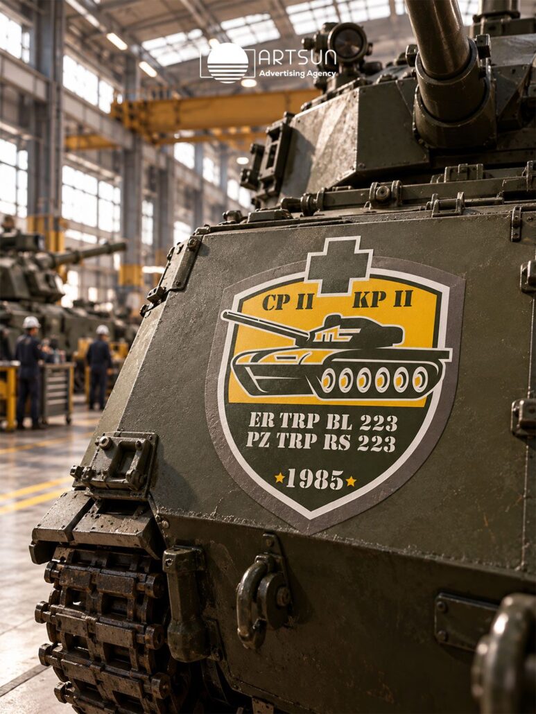 Military unit emblem logo design by Art Sun Studio