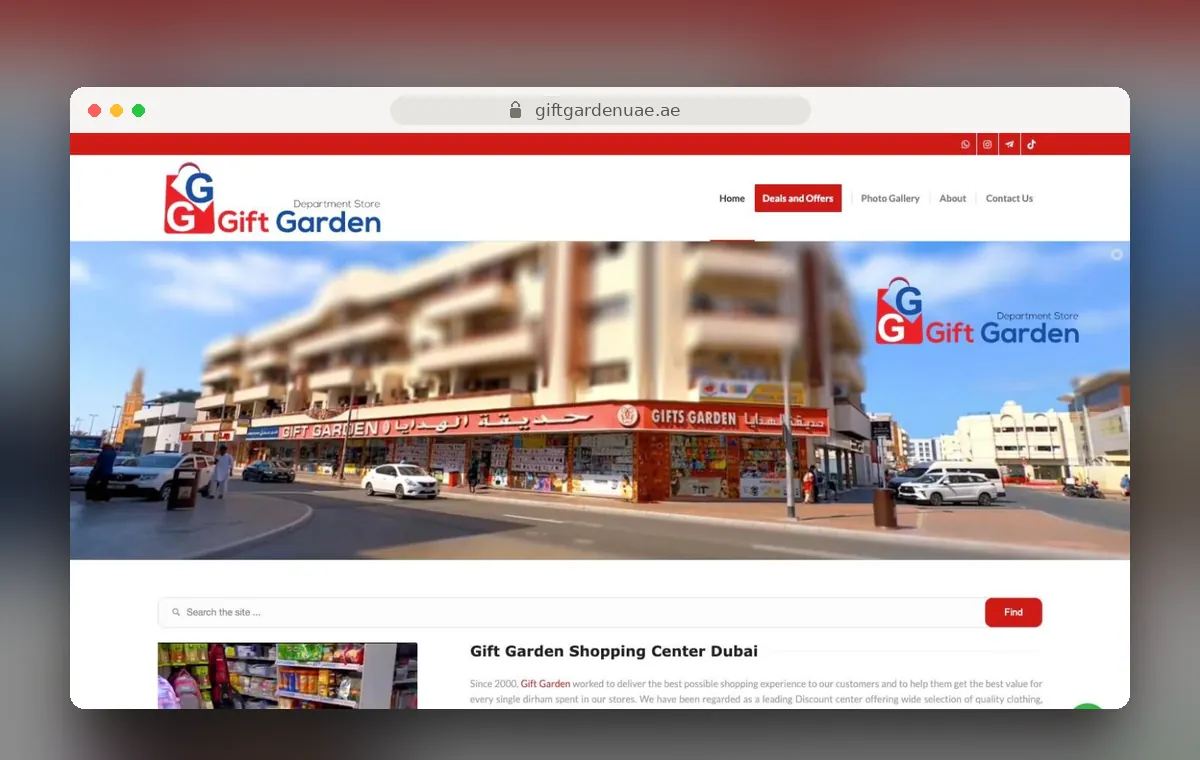 Gift Garden website design by Art Sun Studio