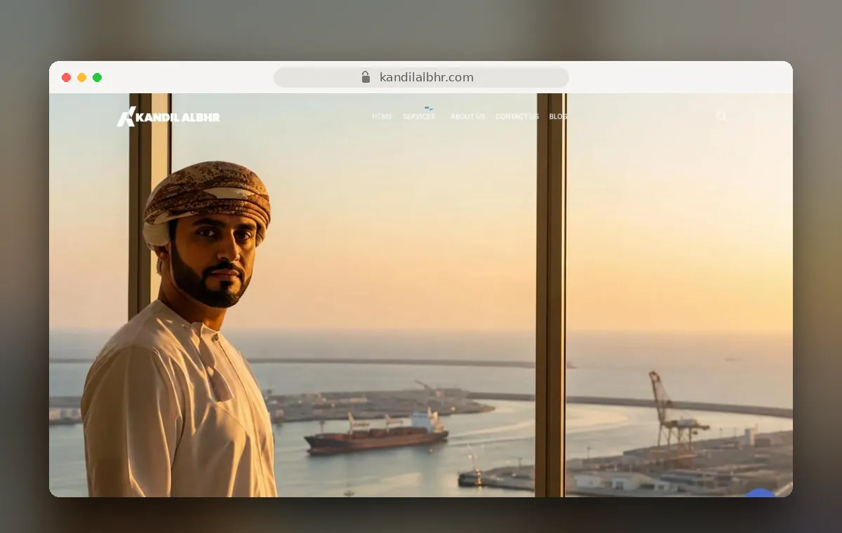 Kandil Al Bahr website design by Art Sun Studio