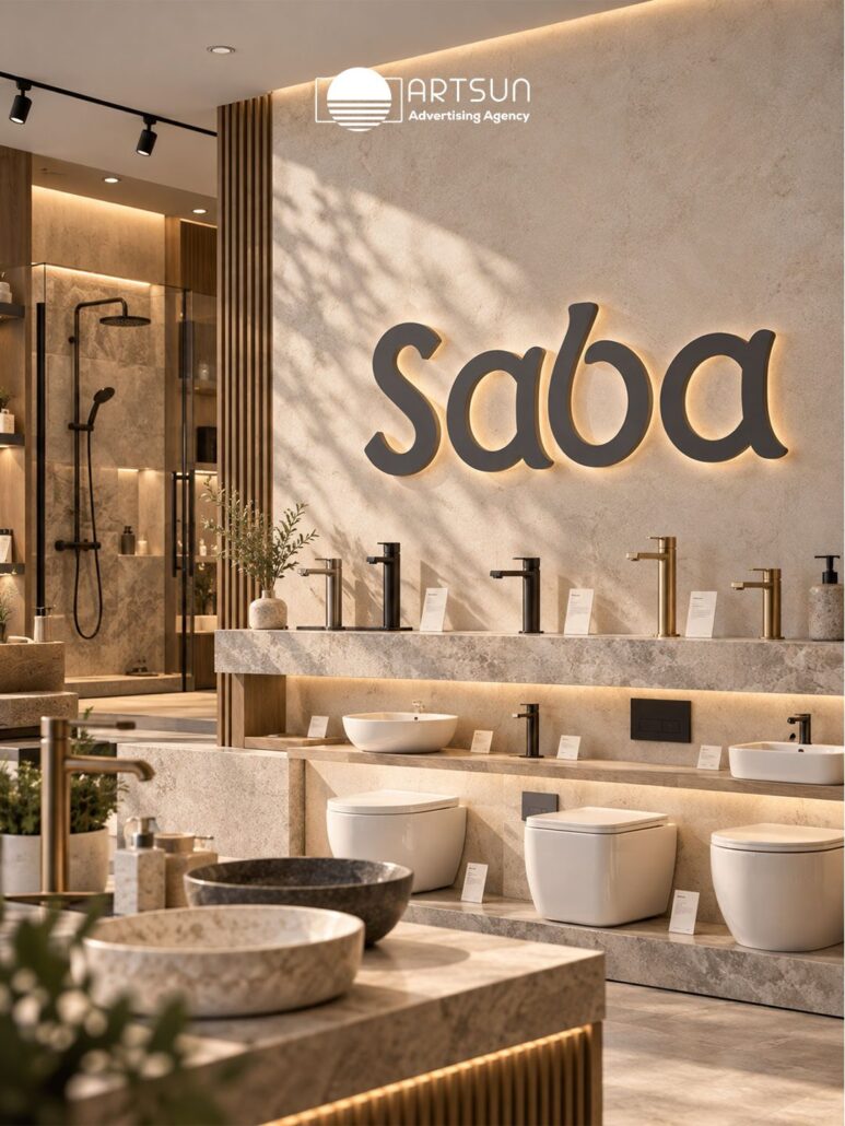 Saba logo design by Art Sun Studio