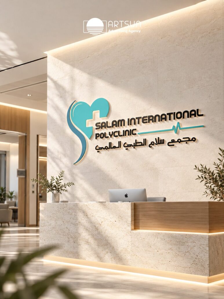 Salam International Polyclinic logo design by Art Sun Studio
