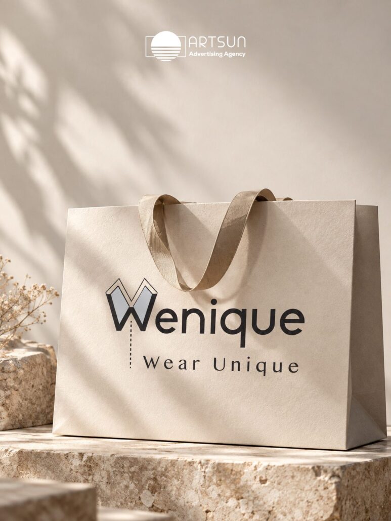 Wenique logo design by Art Sun Studio